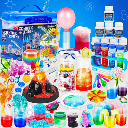 Science Kit for Kids,80 Science Lab Experiments,Scientist Costume Role Play STEM Educational Learning Scientific Tools,Birthday Gifts and Toys for 6 7 8 9 Years Old Boys Girls Kids
