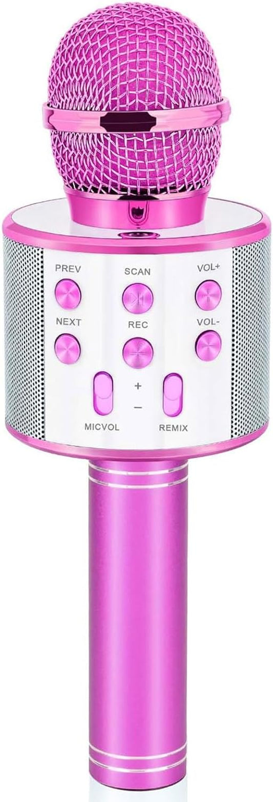 Karaoke Microphone Gift for Girls Ages 4-12 - Ideal Birthday Present in Purple