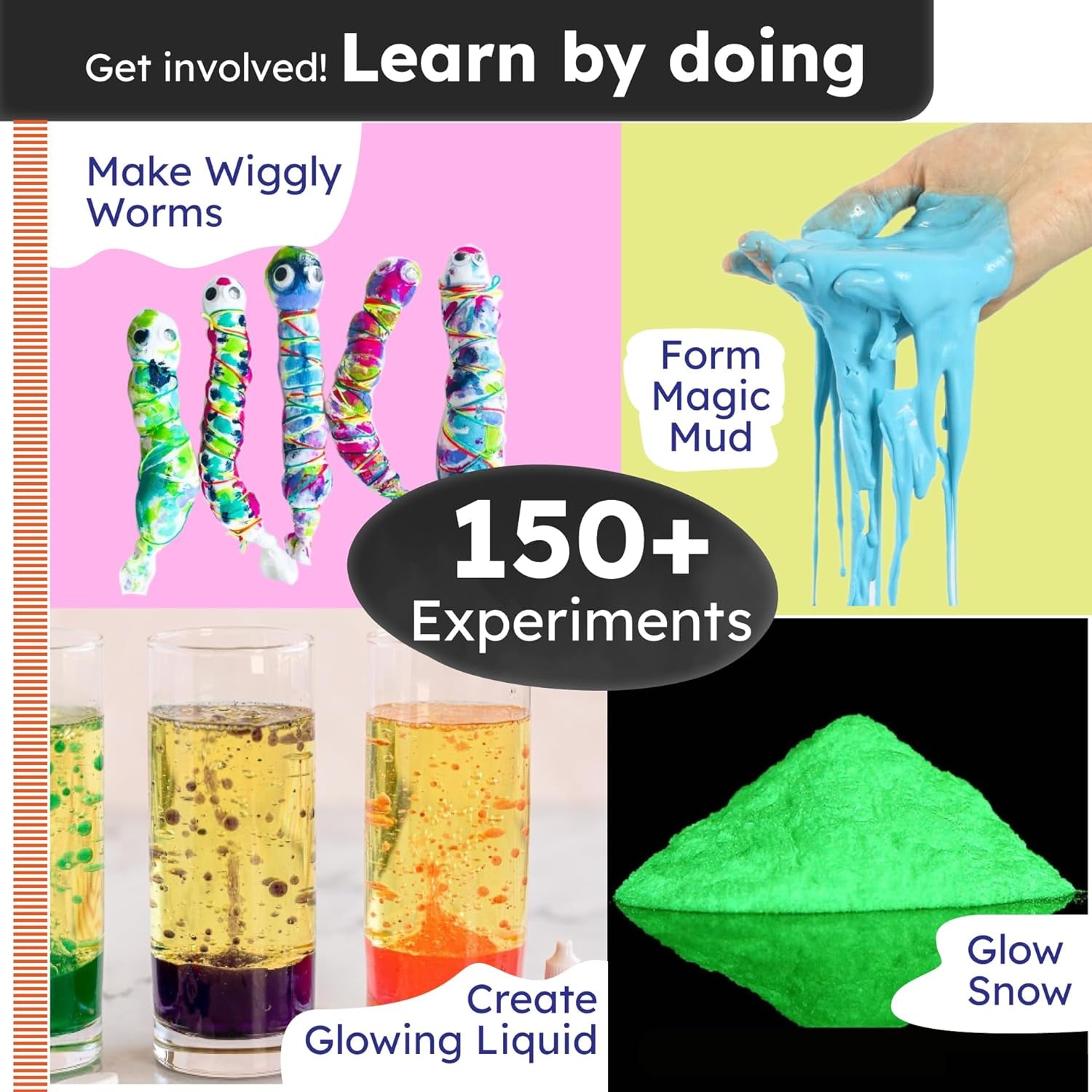 Butterfly Edufields 150+ Science Kits for Kids Age 8-9-10-11-12-13-14 | S.T.E.M Project for Boys & Girls |Science Experiments for Kids 9-12 | Volcano Science Kit |Chemistry Set and Great Gift for Kids