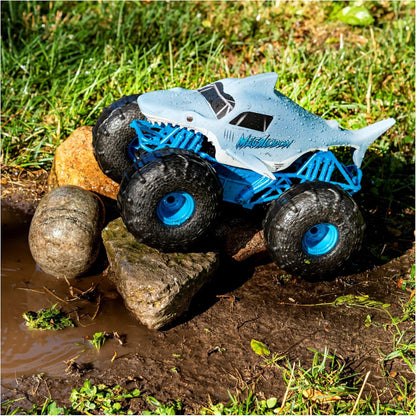 Monster Jam, Official Megalodon Storm All-Terrain Remote Control Monster Truck for Boys and Girls, 1:15 Scale, Kids Toys for Ages 4-6+