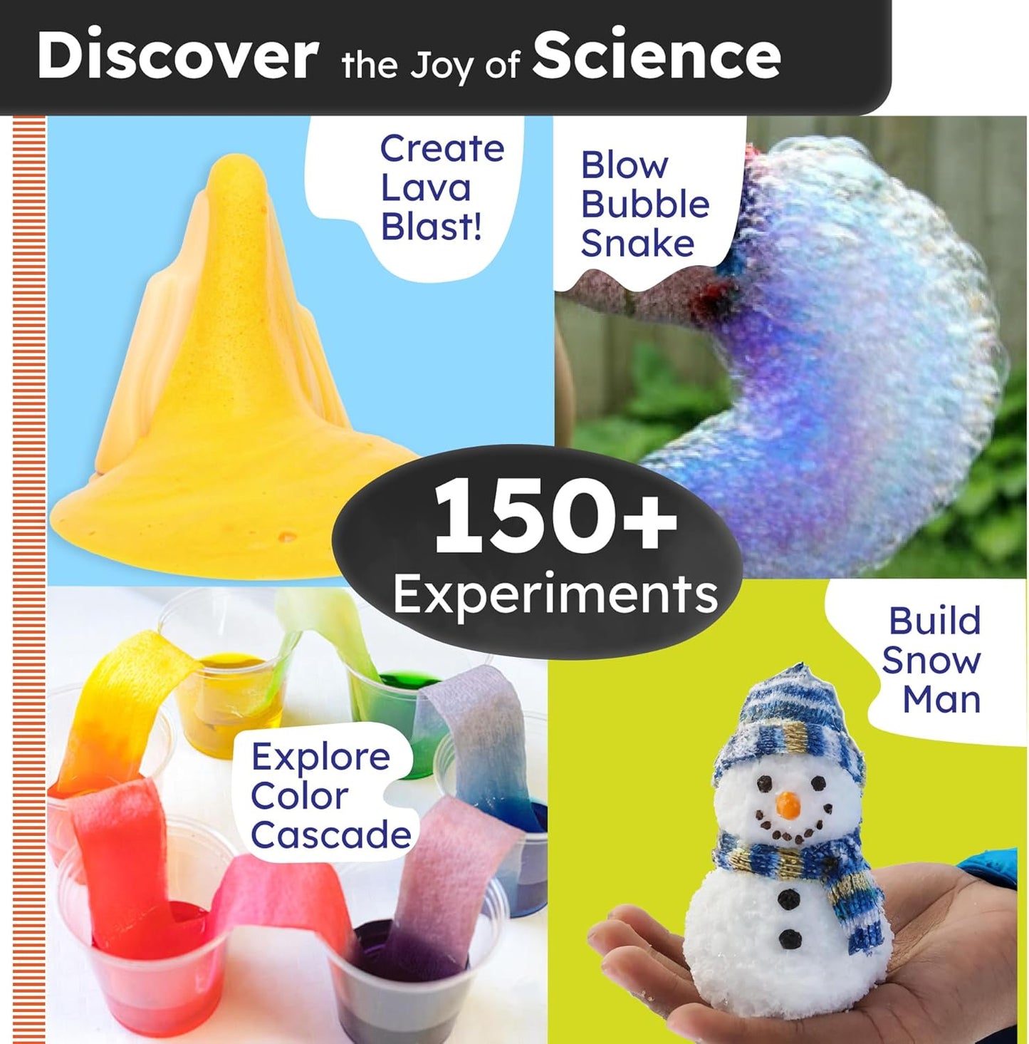 Butterfly Edufields 150+ Science Kits for Kids Age 8-9-10-11-12-13-14 | S.T.E.M Project for Boys & Girls |Science Experiments for Kids 9-12 | Volcano Science Kit |Chemistry Set and Great Gift for Kids