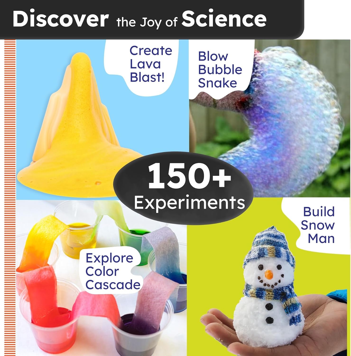 Butterfly Edufields 150+ Science Kits for Kids Age 8-9-10-11-12-13-14 | S.T.E.M Project for Boys & Girls |Science Experiments for Kids 9-12 | Volcano Science Kit |Chemistry Set and Great Gift for Kids