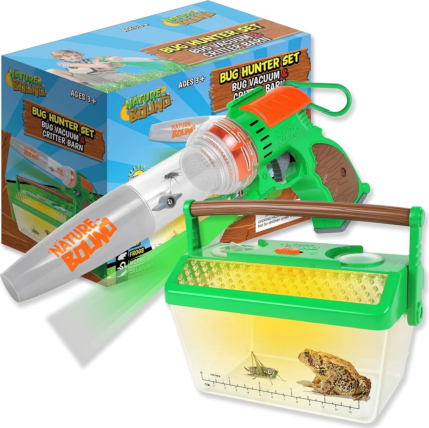 Nature Bound Bug Catcher Vacuum with Light up Critter Habitat Case | Eco-Friendly Outdoor Toys for Kids | Includes Vacuum and Cage | Bug Vacuum for Kids Toy | Bug Catcher Vacuum