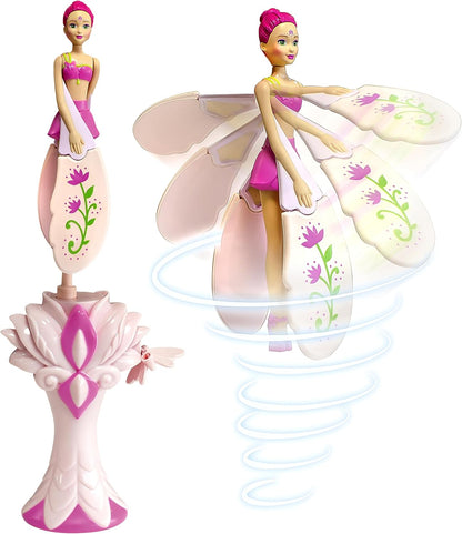 Sky Dancers Purple Licious– the Original Flying Doll Toy – Pull String Powered, Use Indoors or Outdoors, No Batteries Required, Gift for Kids 6+