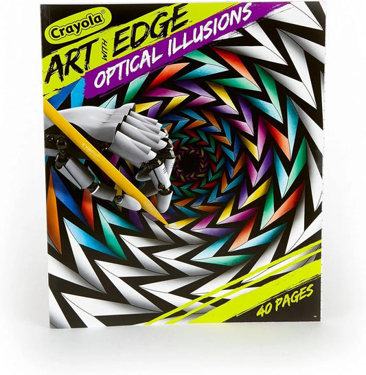 Art with Edge Optical Illusions Coloring Book, 40 Pages, Child
