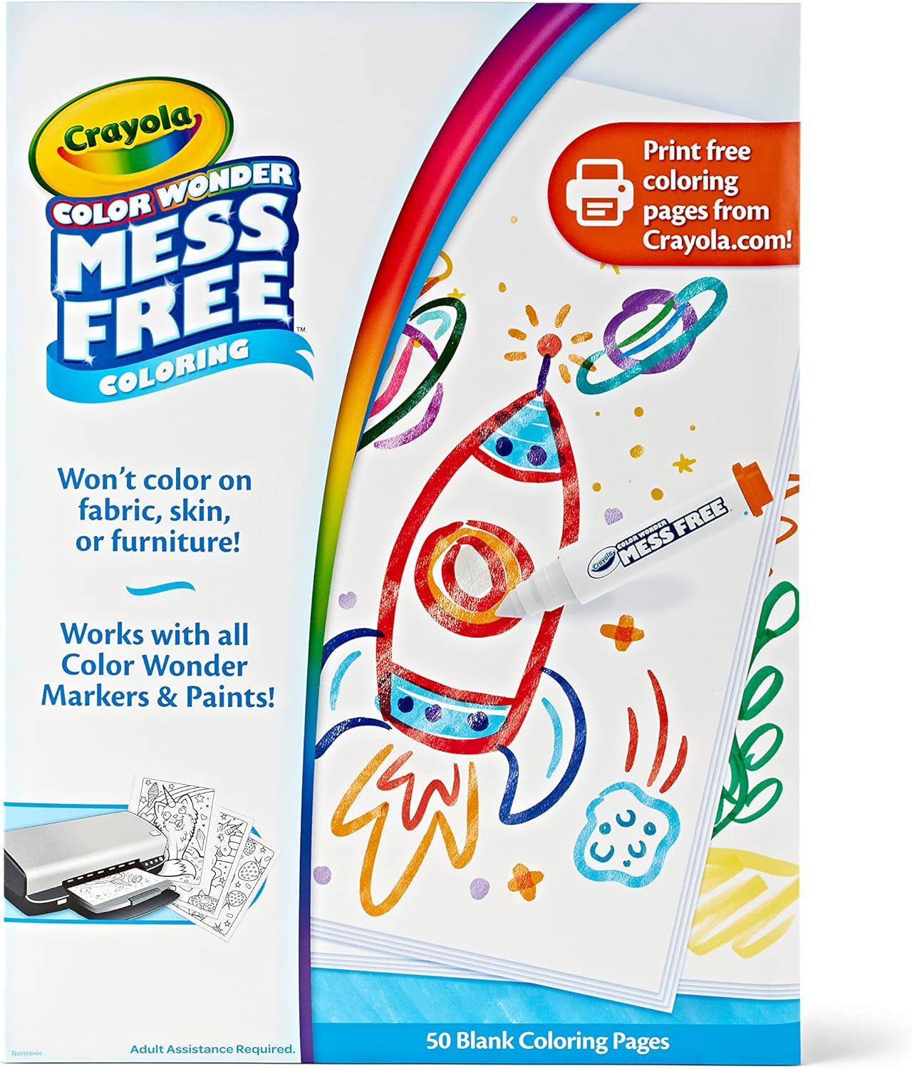 Crayola Color Wonder Magic Light Brush, Mess Free Painting Station for Kids, Gift for Kids, Toddler Toys & Activities, Ages 3, 4, 5