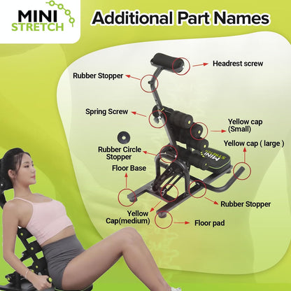 Mini Inversion Table by Mini Stretch - Effective Back Pain Relief, Spine Realignment, and Back/Neck Stretching with 330 lbs Weight Capacity and Compact Foldable Design