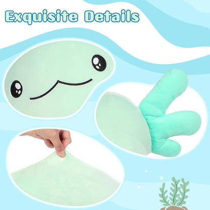 Tezituor 48-Inch Giant Axolotl Plush Pillow - Glow in the Dark Mint Green Stuffed Animal for Kids and Adults, Perfect Gift for Axolotl Enthusiasts