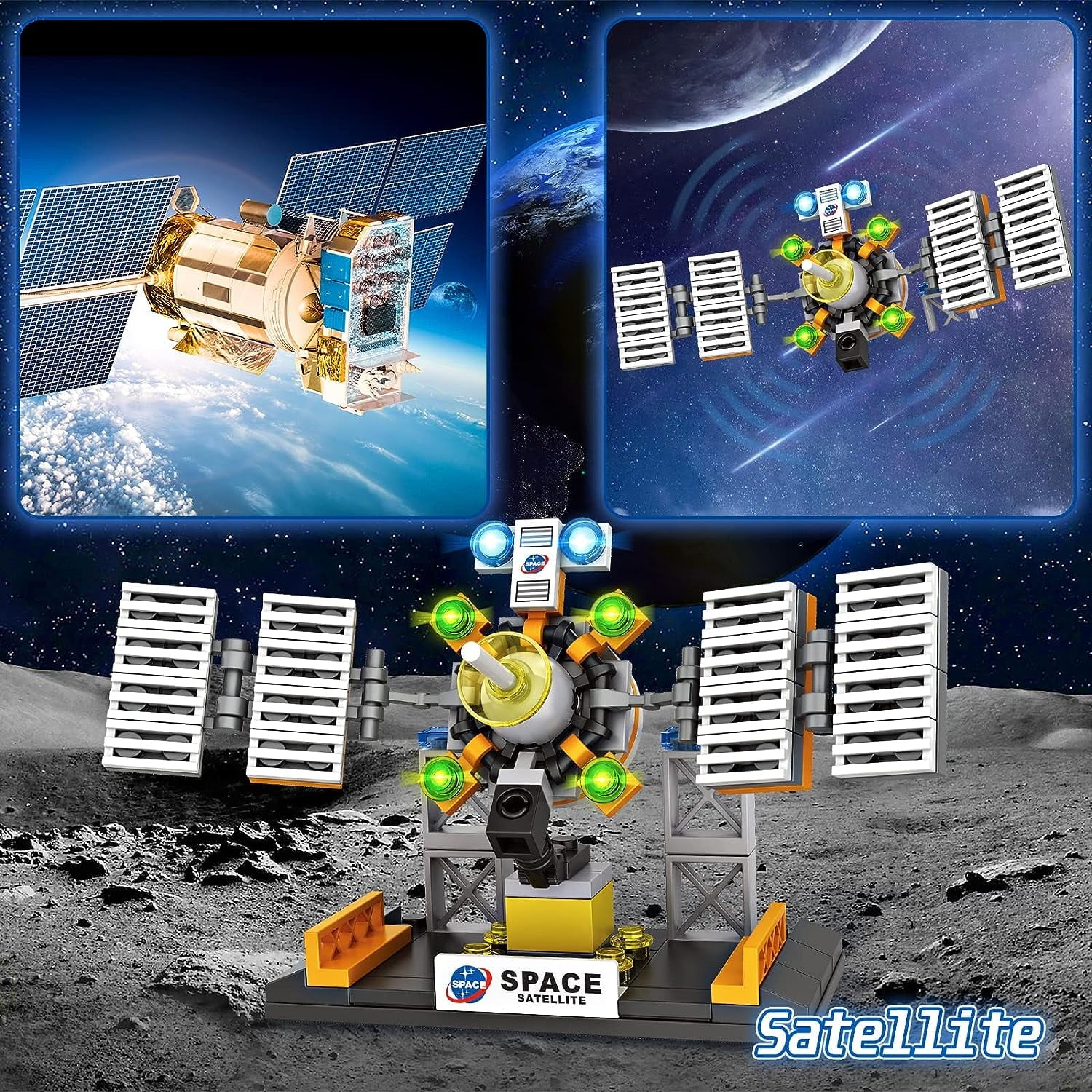 Space Shuttle Toys, Space Rocket Toy Building Blocks Set, Space Model Toys, Cool Spaceship Toy for Kids, STEM Toy for Boys and Girls Age 6-12 (455 PCS)